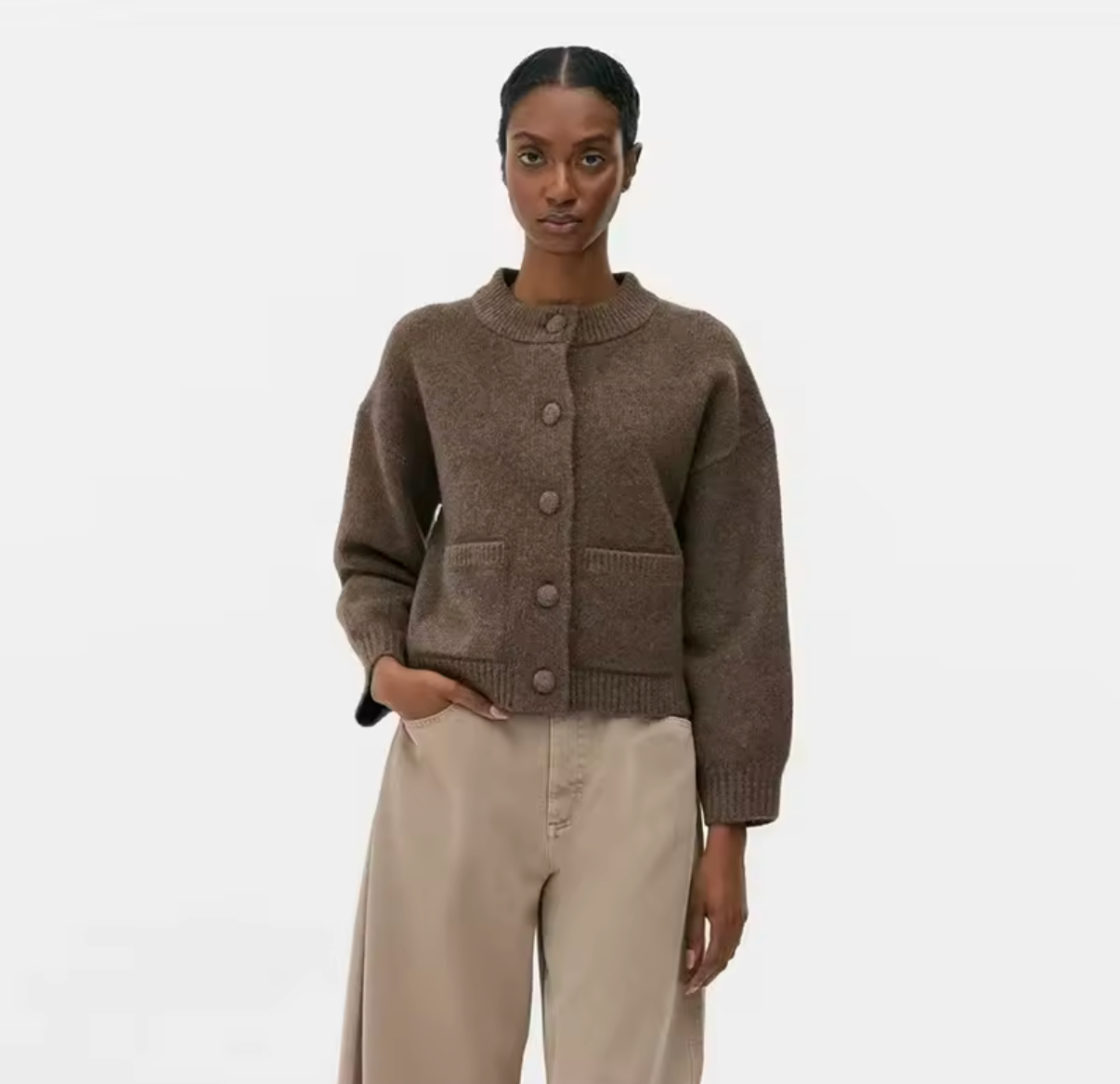 Éline Cozy Knit Cardigan – Minimal Classic Edition